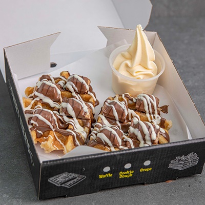 Double Kinder Bueno Belgian Waffle