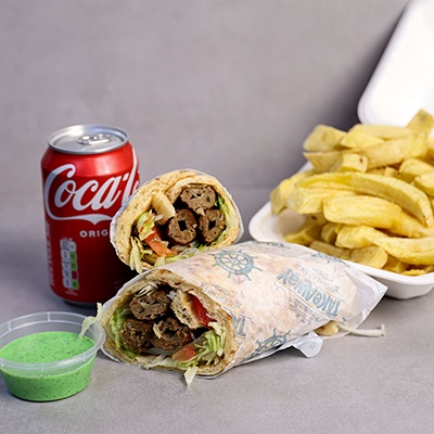 2pc Sheesh Kebab Wrap Meal