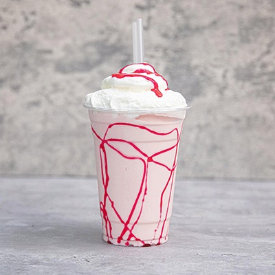 Strawberry Crushem & Raspberry Milkshake