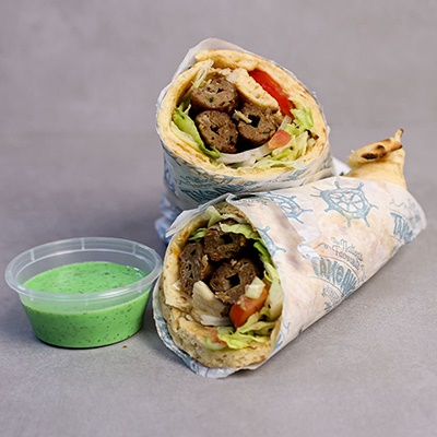 2pc Sheesh Kebab Wrap